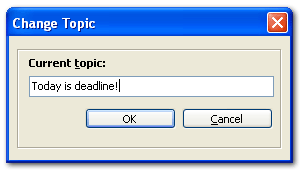 Change topic